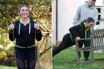 Lauren Goodger slimmer than ever as she works out after quitting social media