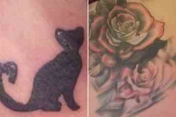 Ich habe ein schreckliches Tattoo mit einer schwarzen Katze bekommen, aber ich habe es abgedeckt, es ist schlimmer geworden