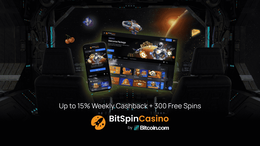 Das Space Odyssey Treueprogramm von BitSpinCasino verteilt bis zu 15 % wöchentliches Cashback und 300 Freispiele