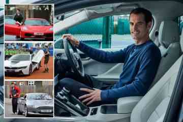 In der Autosammlung von Andy Murray, darunter Ferrari und Aston Martin