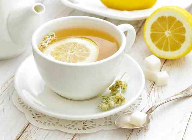 Weißer Tee Zitrone