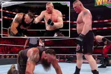Strowman lachte, nachdem Lesnar ihn beim Royal Rumble richtig geschlagen hatte