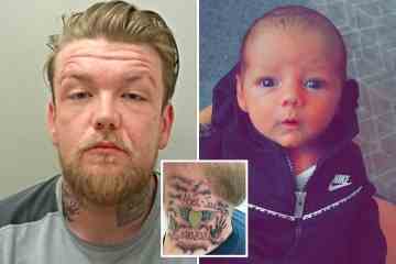 Vater bekam ein erschreckendes Tribut-Tattoo für seinen kleinen Sohn, den er tötete, indem er ihn zu Tode schüttelte