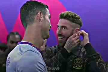Ronaldo entdeckt Problem mit Ramos im Tunnel und schont Kumpels Erröten vor dem Aufeinandertreffen