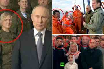 Putin wird vorgeworfen, sich bei einer Reihe von Veranstaltungen mit denselben „Schauspielern“ umgeben zu haben