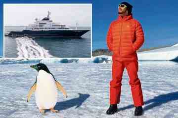 Lewis Hamilton feiert Geburtstag mit Megayacht-Kreuzfahrt in der Antarktis