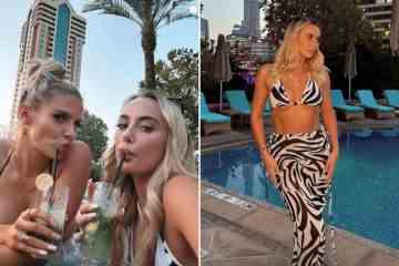 Chloe Burrows und Millie Court von Love Island brutzeln in Bikinis auf Dubai-Reise