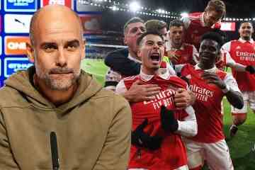 Guardiola sagt, Arsenal könnte 100 Punkte erreichen und im Titelrennen einen Vorteil haben 
