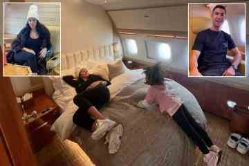 Im Luxusjet flogen Ronaldo und seine Freundin Georgina nach Saudi-Arabien
