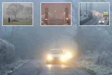 Reiseverspätungen und Flugausfälle mit Warnungen vor Überschwemmungen und gefrierendem Nebel