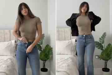 Shannon Singh von Love Island trägt ein enges Top und figurbetonte Jeans ohne BH