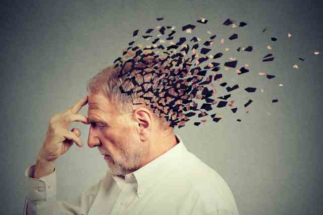 Alzheimer-Demenz-Konzept für ältere Männer