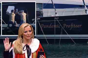 Aktivisten „benennen“ die 10-Millionen-Pfund-Yacht von Michelle Mone um und behaupten, „wir haben alle dafür bezahlt“