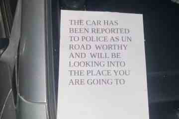 Der Nachbar hinterlässt seltsame Notizen auf Autos vor meinem Haus, aber die Polizei wird nichts unternehmen