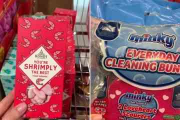 Aldi-Mitarbeiter teilen neue Artikel von 5-Pfund-Reinigungssets bis hin zu günstigen Valentinstagsgeschenken