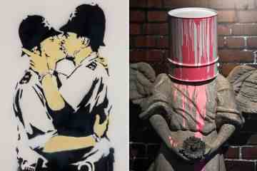 Vollständige Liste von Banksys berühmtesten Werken, von küssenden Polizisten bis hin zu geschredderten Gemälden