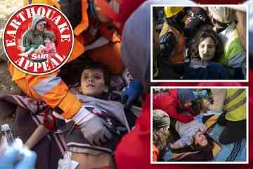 Frau und zwei kleine Kinder neun Tage nach dem Erdbeben in der Türkei gerettet