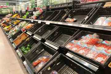 Vollständige Liste von Produkten, die von Supermärkten rationiert werden, wenn frisches Obst und Gemüse knapp werden