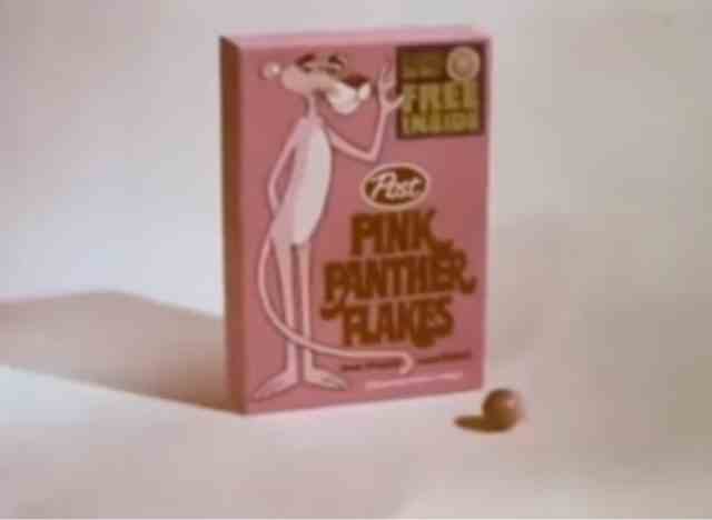 Pink Panther Flocken Müsli Werbung