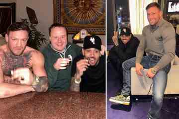 Conor McGregor feiert mit Rapper Chris Brown während einer „richtig verrückten“ Nacht in Dublin