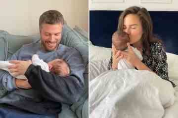 Emer Kenny von EastEnders bringt mit Rick Edwards das erste Baby zur Welt