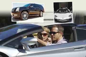Die Autosammlung von Ryan Reynolds, darunter Lamborghini im Wert von 419.000 £ und Cadillac im Wert von 75.000 £