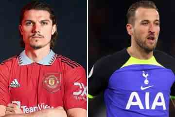 Kane „wünscht sich vielleicht“ einen Wechsel zu United, kommentiert Sabitzer von Ferdinand SLAMS Merson