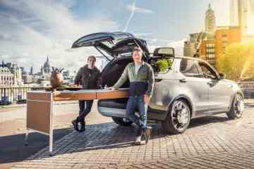 Jamie Olivers £ 175.000 Land Rover hat eine eingebaute Küche und einen Kräutergarten