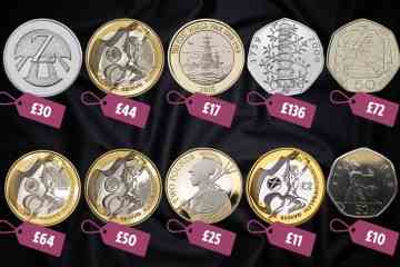 Die 10 seltensten und wertvollsten Münzen im Wert von bis zu 136 £