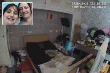 Das Foto zeigt ein Bett, in dem ein Mädchen starb – als Mutter über Fliegen in einem heruntergekommenen Zimmer scherzte