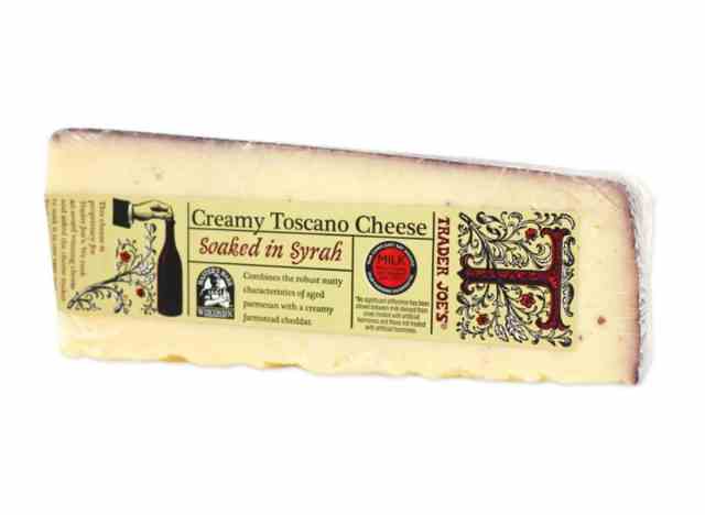 Trader Joe's cremiger Toscana-Käse, getränkt mit Syrah