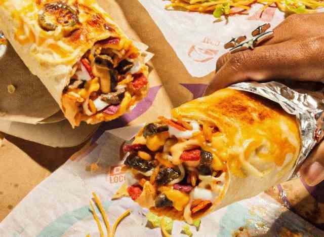 Taco Bell's Double Steak Grilled Cheese Burrito
