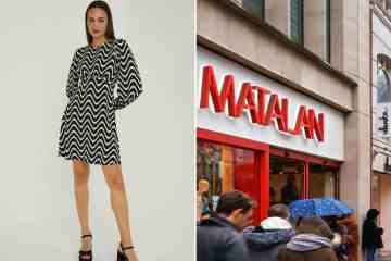 Matalan-Käufer beeilen sich, ein 22-Pfund-Kleid zu kaufen, von dem die Fans sagen, es knittert nicht.