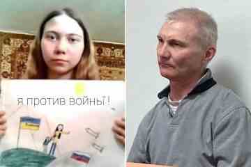 Russischer Vater auf Flucht nach Gulag-Urteil wegen „Nein zum Krieg“-Zeichnung seiner Tochter