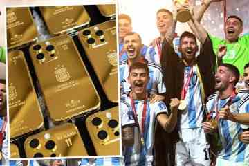 Lionel Messi spendiert 175.000 £ für 35 goldene iPhones für den Weltmeister-Kader