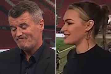 Man Utd-Legende Roy Keane überrascht Laura Woods live auf ITV mit einem Kommentar