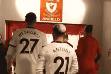 Man Utd-Fans FUME in Weghorst für den Stunt im Anfield-Tunnel vor dem Aufeinandertreffen von Liverpool