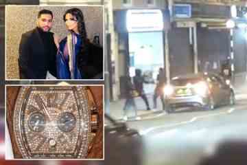 Dramatischer Moment Amir Khan wurde mit vorgehaltener Waffe eine Uhr im Wert von 72.000 Pfund gestohlen, als seine Frau weint