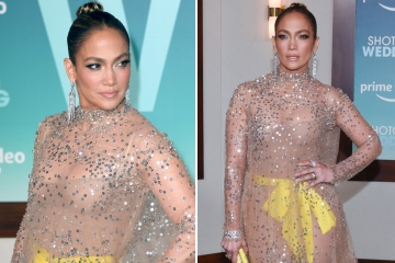 Jennifer Lopez verblüfft die Fans, als sie auf dem roten Teppich in LA ein durchsichtiges Kleid trägt