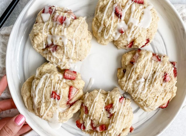 Erdbeer-Shortcake-Drop-Cookies
