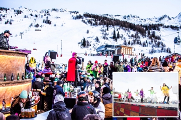 Das geschäftige Skigebiet Les Arcs ist DER Ort für Partylöwen