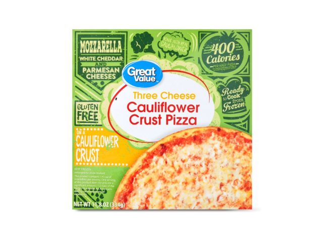 Walmart Great Value Drei-Käse-Pizza mit Blumenkohlkruste