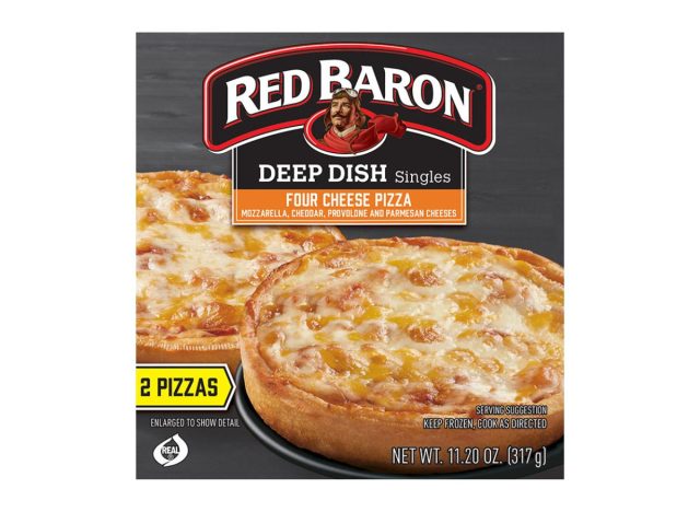 Red Baron Deep Dish Singles Tiefkühlpizza mit vier Käsesorten
