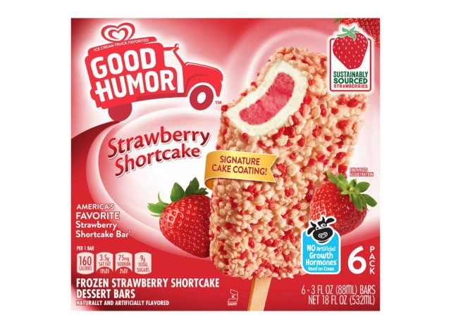 gute Laune Erdbeer-Shortcake gefrorene Dessertriegel