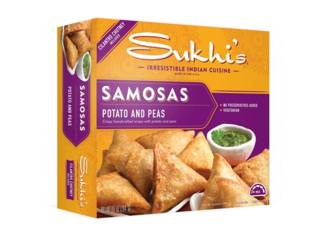 Sukhi's Kartoffel- und Erbsen-Samosas