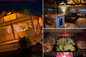 In David Beckhams unglaublicher 50.000-Pfund-Außenküche mit Grill 