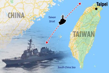 US-Kriegsschiff segelt Tage nach China-Kriegsspielen durch den Brennpunkt der Taiwanstraße