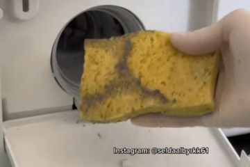 Frau teilt 6p-Trick, um beim Entleeren des Waschmaschinenfilters zu helfen