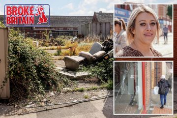 Inside drug-plagued town with boarded-up high street dubbed ‘death row’