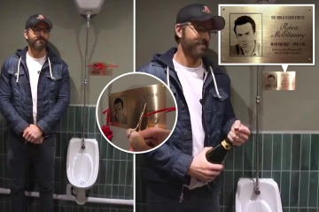 Ryan Reynolds widmet Wrexham-Miteigentümer Rob McElhenney ein Urinal